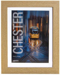 Kenro Chester Natural képkeret, A4, 21x29, 7cm, paszpartu méret 15x21cm, natúr