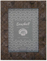 Kenro Sea Shell Design képkeret 10x15, halpikkely 3D minta, bronz barna