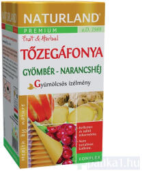 Naturland Prémium Tőzegáfonya Gyömbér narancs filteres tea 20x 2g