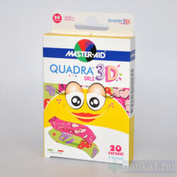 Master-Aid Quadra 3D sebtapasz girls 20x - patika1