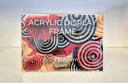 Kenro akryl átlátszó képkeret, 13x18cm, fekvő tájolás