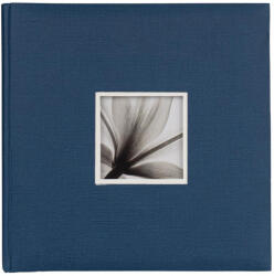 Dörr fotóalbum, ablakos, beragasztós, 34x34cm, 20lap/40oldal, kék