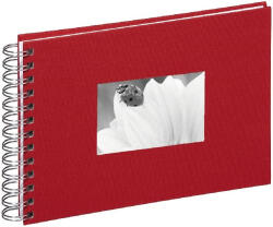 PAGNA 24x17cm fehér lapos spirálos piros fotóalbum