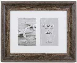 Kenro Bergamo Rustic Brown multi képkeret, 2 db 10x15, faerezet hatás, barna