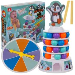 Kruzzel Pingvin a torony tetején ügyességi társasjáték, 36 golyó, 3+ év, 29×15.5 cm (00024718)