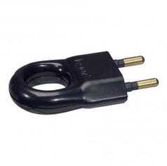 Legrand Priza 2P - 6 A - plastic cu extraction ring - negru - gencod laSonerie BELLing (050163)
