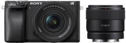 Sony Alpha 6400 + 16-50mm f/3.5-5.6 OSS + 11mm f/1.8 G Digitális fényképezőgép