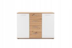 Mindigbútor Jacky 2 artisan/fehér komód 120 cm - mindigbutor