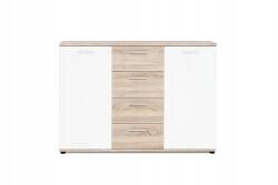 Mindigbútor Jacky 2 country szürke/fehér komód 120 cm - sprintbutor