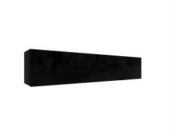 Mindigbútor IZUMI 34 BL magasfényű fekete/fekete polcos szekrény 175 cm