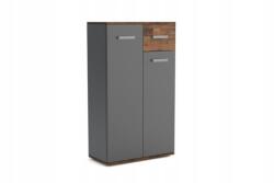 Mindigbútor Justus 3 Előszobai komód grafit-old style