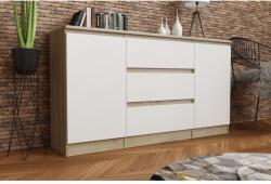Mindigbútor Shine sonoma/fehér komód - mindigbutor
