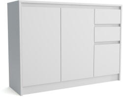 Mindigbútor Aston 3d2s komód fehér - smartbutor