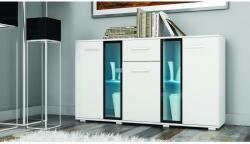 Mindigbútor Salsa magasfényű fehér komód