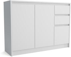 Mindigbútor Aston 3d2s komód fehér - mindigbutor