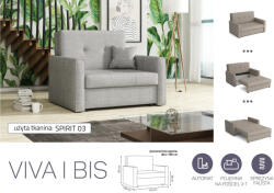 Mindigbútor VIVA BIS I. előre nyíló rugós fotelágy Spirit 03 színben - smartbutor