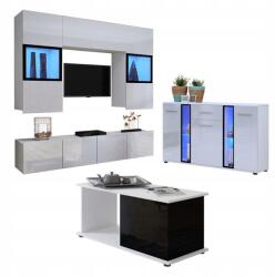 Mindigbútor SOLID Magasfényű Nappali Szekrénysor II