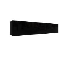 Mindigbútor IZUMI 34 BL magasfényű fekete/fekete polcos szekrény 175 cm