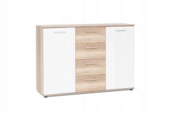 Mindigbútor Jacky 2 sonoma/fehér komód 120 cm - sprintbutor