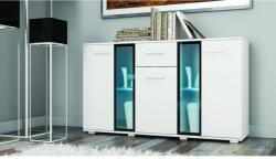 Mindigbútor Salsa magasfényű fehér komód - mindigbutor