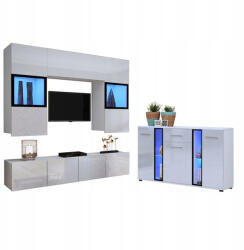 Mindigbútor SOLID Magasfényű Nappali Szekrénysor X - smartbutor