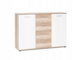 Mindigbútor Jacky 2 sonoma/fehér komód 120 cm - smartbutor