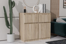 Mindigbútor Merg 2S2F 2 ajtós - 2 fiókos komód sonoma színben - smartbutor
