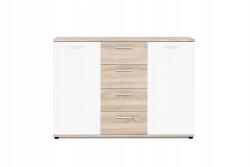 Mindigbútor Jacky 2 country szürke/fehér komód 120 cm