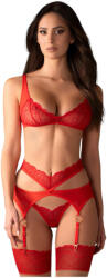 Obsessive Cupid Desir - csipkés fehérnemű szett (piros) (22155603131)