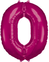 Amscan Pink óriás szám fólia lufi 0-ás, 88*66 cm NETDPA9907275 (NETDPA9907275)