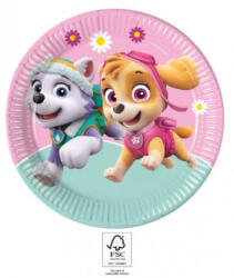 Procos Paw Patrol Skye and Everest, Mancs Őrjárat papírtányér 8 db-os 23 cm FSC PNN93442 (PNN93442)