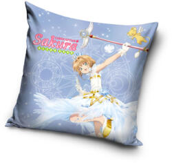 Carbotex Cardcaptor Sakura Magic párnahuzat 40x40 cm Velúr CBX241003SAK (CBX241003SAK)