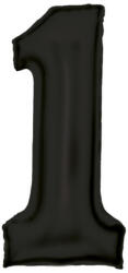 Amscan Lustre Black, Fekete 1-es szám fólia lufi 86 cm DPA9917303 (DPA9917303)