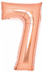 Amscan Rose Gold 7-es szám fólia lufi 66 cm DPA9913222 (DPA9913222)