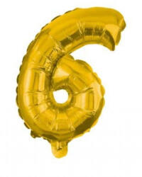 Procos Óriás 6-os Gold szám Fólia lufi 85 cm PNN91190 (PNN91190)