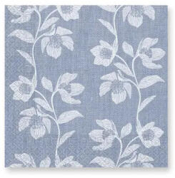 Procos Virágos Turquoise Flowers szalvéta 20 db-os 33x33 cm PNN92908 (PNN92908)