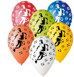 Godan Soccer Players, Focis léggömb, lufi 5 db-os 12 inch (30 cm) MLG303940 (MLG303940)