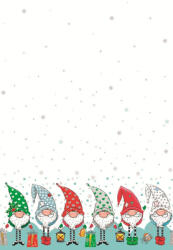 Pol-Mak Karácsony Funny Gnomes papír asztalterítő 120x180 cm PKK763648 (PKK763648)