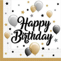 Procos Milestone, Happy Birthday szalvéta 20 db-os PNN88863 (PNN88863)
