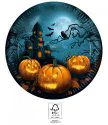 Procos Halloween Sensations papírtányér 8 db-os 23 cm FSC PNN93449 (PNN93449)