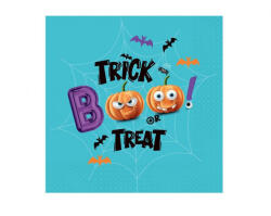GoDan Halloween, Boo szalvéta 20 db-os 33x33 cm MLG160659 (MLG160659)
