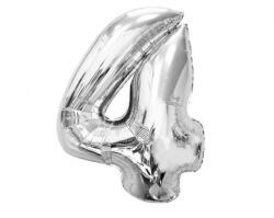 GoDan Ezüst 4-es Silver szám fólia lufi 92 cm MLG189568 (MLG189568)
