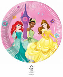 Procos Disney Princess Live your Story, Disney Hercegnők papírtányér 8 db-os 20 cm FSC PNN94053 (PNN94053)