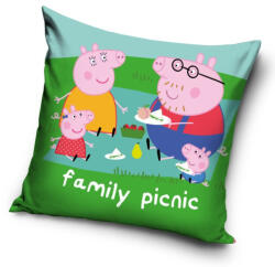 Carbotex Peppa malac Picnic párnahuzat 40x40 cm Velúr CBX514829 (CBX514829)