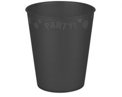 Procos Black, Fekete pohár, műanyag 250 ml PNN96497 (PNN96497)