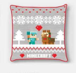 Carbotex Minecraft Holiday Karácsony párnahuzat 40x40 cm Velúr CBX240523MC (CBX240523MC)