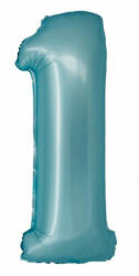 Godan Kék 1-es Light Blue Mat szám fólia lufi 76 cm MLG158854 (MLG158854)