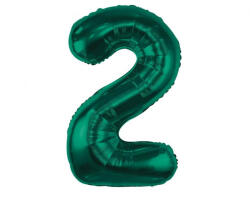 Godan B&C Bottle Green, Zöld 2-es szám fólia lufi 85 cm MLG190175 (MLG190175)