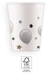 Procos Milestone, Happy Birthday papír pohár 8 db-os 200 ml FSC PNN93912 (PNN93912)