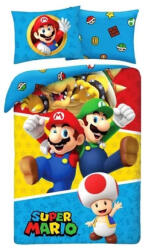 Halantex Super Mario ágyneműhuzat 140×200cm, 70×90 cm HAX612321 (HAX612321)